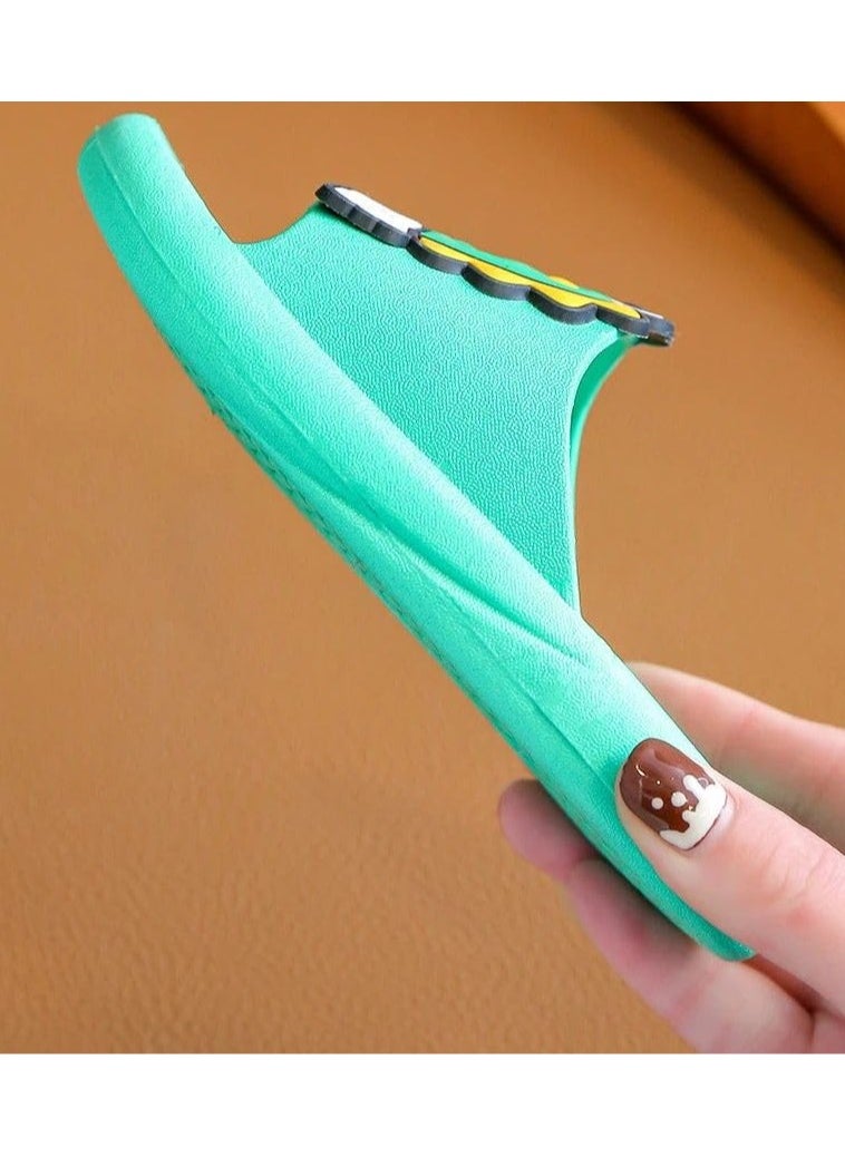 QSHOP - Cute Dinosaur Slide Sandals for Kids Boys Girls Non-Slip Quick Dry Shower Slippers Open Toe Shoes for Indoor Outdoor Beach Bathroom Children's slippers - Image 1