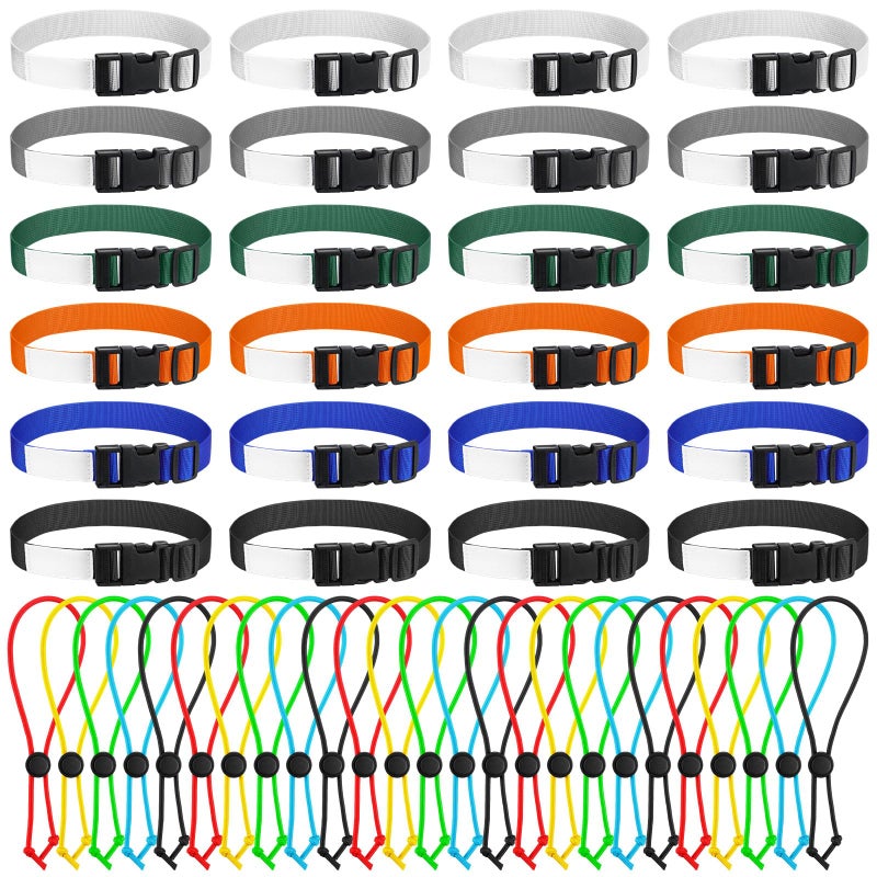 Lineshading 49 Pcs Laundry Strap Sock Clips Set Includes Laundry Strap with Buckle and Sock Clips for Nylon Organizer Accessories Tools for Washing Machine and Dryer - Image 2