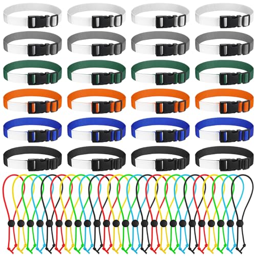 Lineshading 49 Pcs Laundry Strap Sock Clips Set Includes Laundry Strap with Buckle and Sock Clips for Nylon Organizer Accessories Tools for Washing Machine and Dryer - Image 1