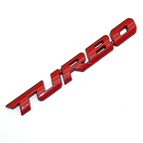 Careflection 3D Badge Emblem for Turbo Red - Shine : 13CM x 2CM Self-Adhesive Non-Rusting Sticker Plated Decal Fender Logo Waterproof Monogram for All Auto mobiles, Vehicles, Cars, Bikes,Laptop, Walls - Image 5