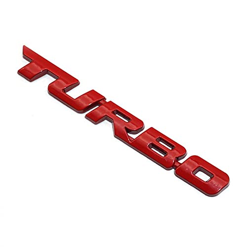 Careflection 3D Badge Emblem for Turbo Red - Shine : 13CM x 2CM Self-Adhesive Non-Rusting Sticker Plated Decal Fender Logo Waterproof Monogram for All Auto mobiles, Vehicles, Cars, Bikes,Laptop, Walls - Image 3