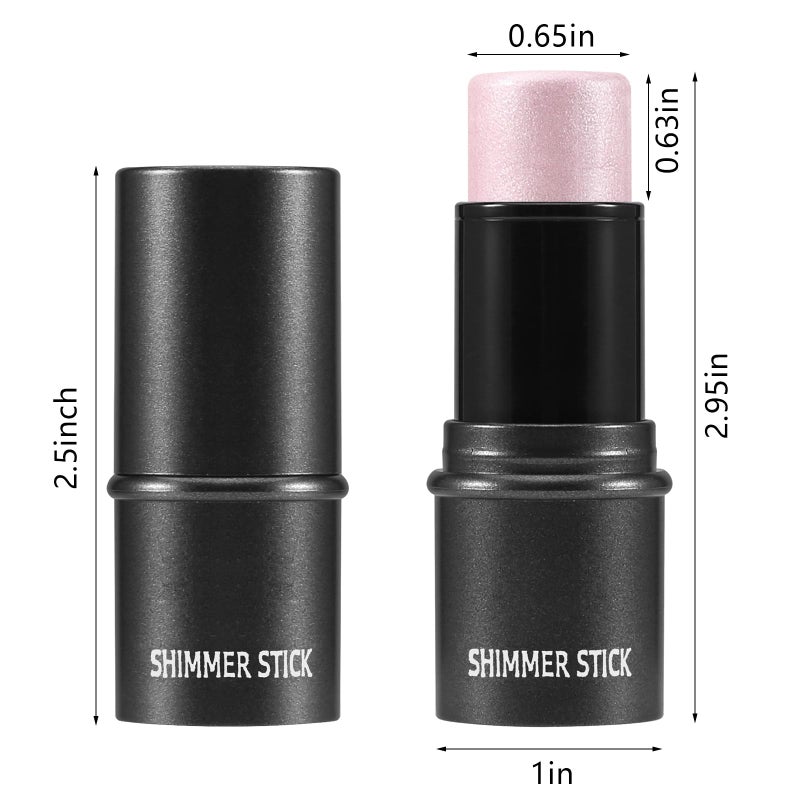 Boobeen Highlighter Makeup Stick Highlighter Bronzer Stick Glow Face Illuminator Highlight Contouring Sticks Waterproof Long-lasting - Image 4