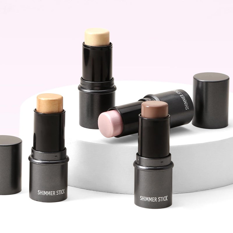 Boobeen Highlighter Makeup Stick Highlighter Bronzer Stick Glow Face Illuminator Highlight Contouring Sticks Waterproof Long-lasting - Image 5