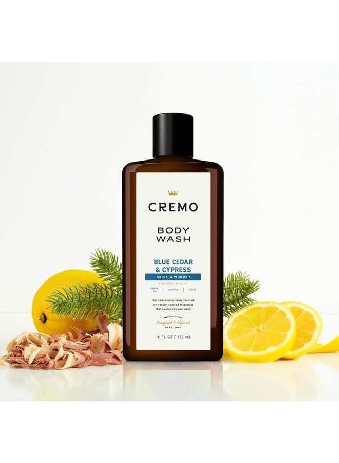 cremo Rich-Lathering Blue Cedar & Cypress Body Wash,  16 Fl Oz (2-Pack) - Image 2