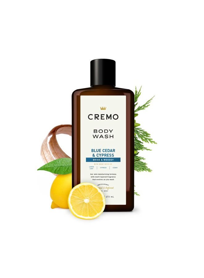 cremo Rich-Lathering Blue Cedar & Cypress Body Wash,  16 Fl Oz (2-Pack) - Image 5