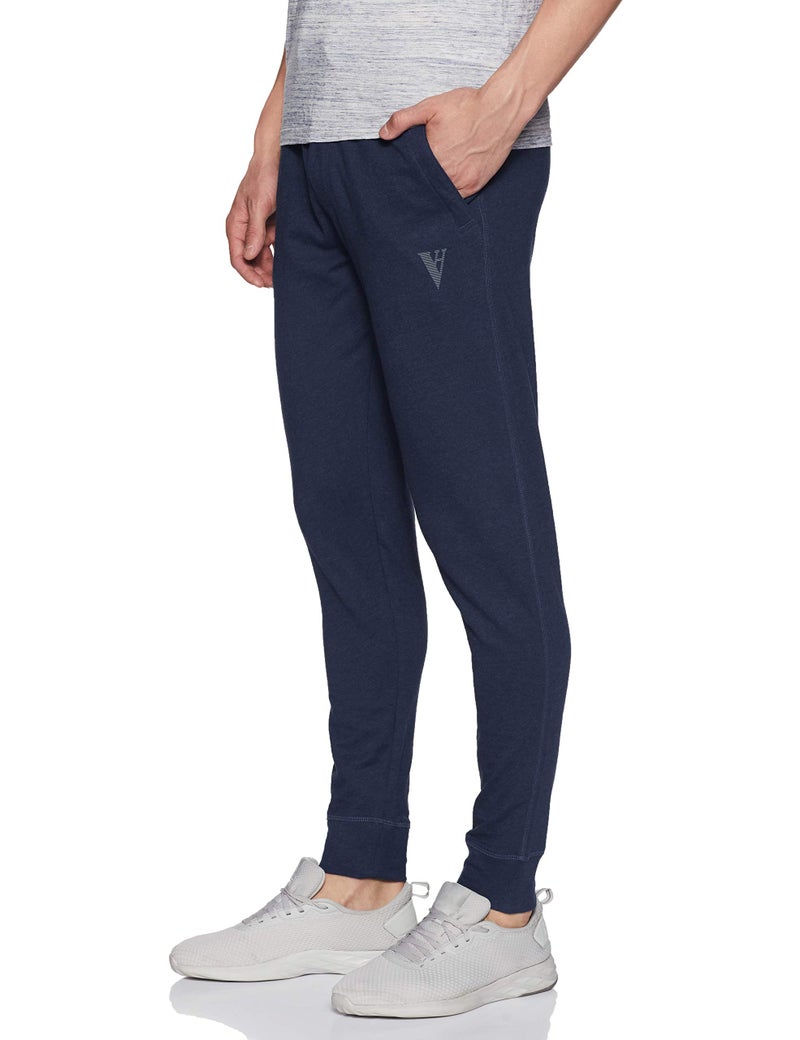 Van Heusen Athleisure Men's Track Pants(50054_Blue Melange_Large_Blue Melange_Large) - Image 2