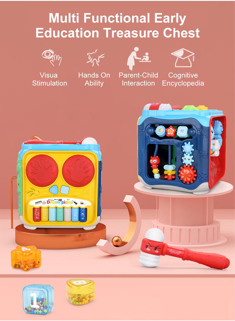 Activity Cube with Music, 6-in-1 Montessori Toys for 1-2 Year Old Boys & Girls, Multipurpose Educational Toy for 12M+ Baby Toddler, First Birthday Gift | Sorting & Stacking Board - pzsku/ZABBE739931510C029E9EZ/45/_/1736933699/297a067d-021d-4f38-a922-942ce0f8453f