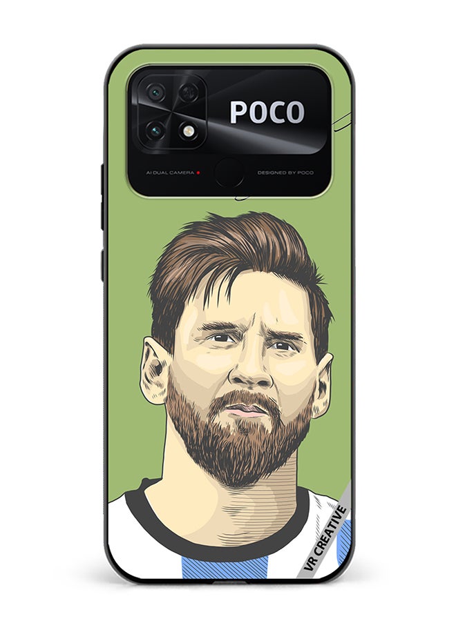 VR CREATIVE Protective Case Cover For Xiaomi Poco C40 Lionel Messi, An Argentine Design Multicolour - Image 1