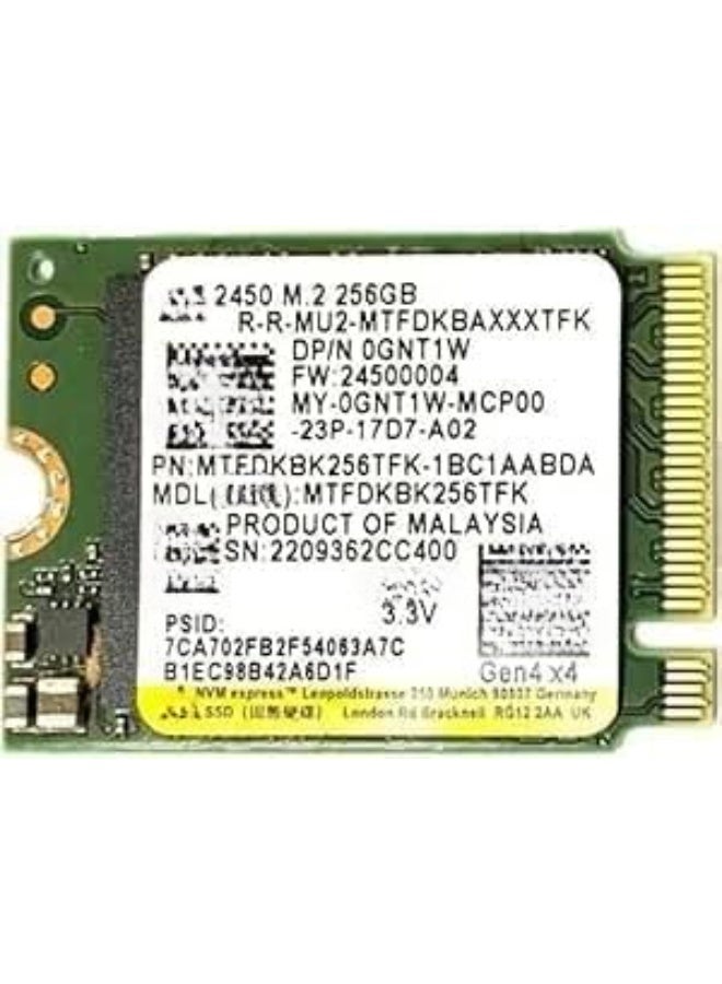 256GB M.2 PCIe NVMe SSD Internal Solid State Drive 30mm 2230 Form Factor M Key - Image 1