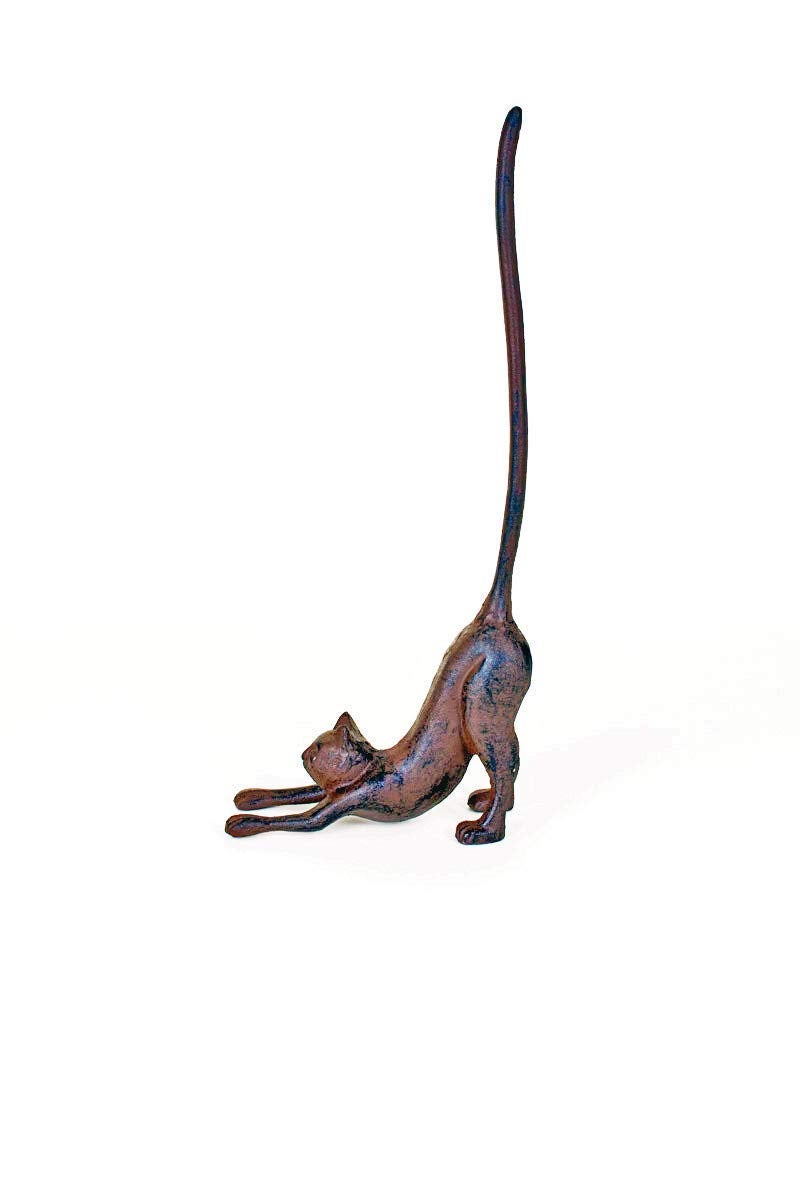 Kalalou Cast Iron Cat Paper Towel Holder - Image 3
