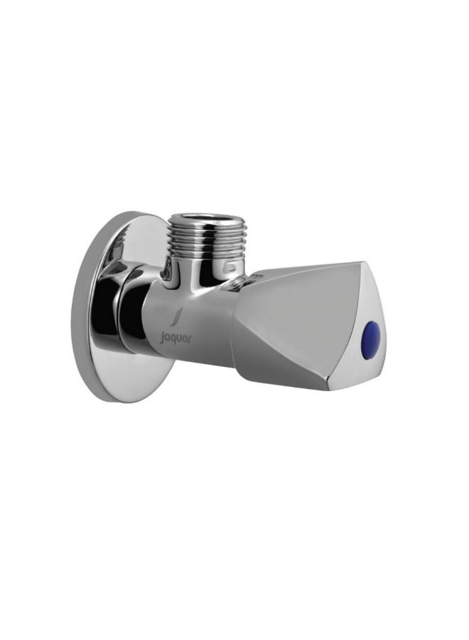 JAQUAR ANGLE VALVE TRIANGULAR HANDLE & WALL FLANGE | AQT-CHR-3057P | CHROME - Image 1