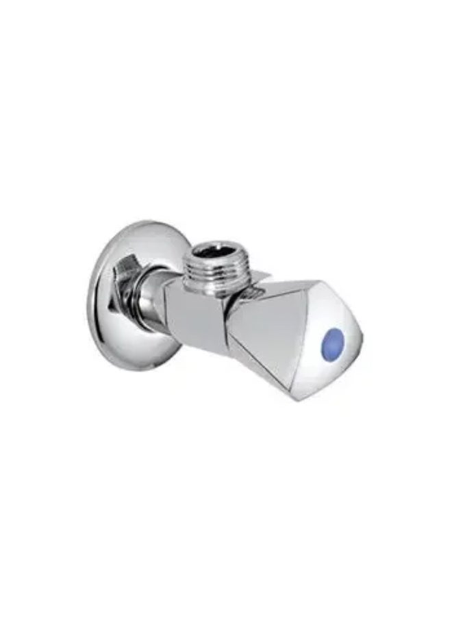 JAQUAR ANGLE VALVE TRIANGULAR HANDLE & WALL FLANGE | AQT-CHR-3057P | CHROME - Image 2