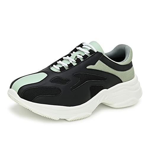 Cruiser Chunky Sneaker for Men | Bold & Trendy Design | Lightweight & Comfortable with Cushioned Insole | Perfect for Streetwear & Casual Outfits_Black_6 UK - Image 1