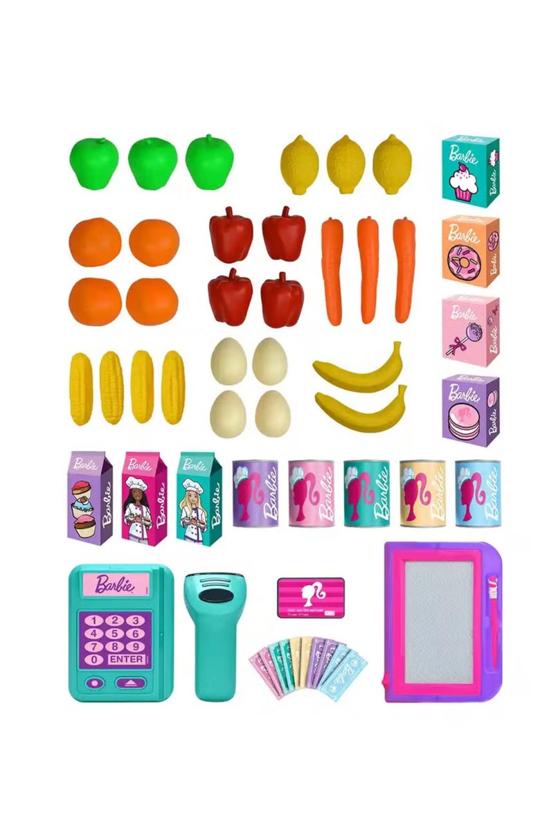 Barbie Supermarket Playset with Light & Sound, 55 Accessories - Image 4