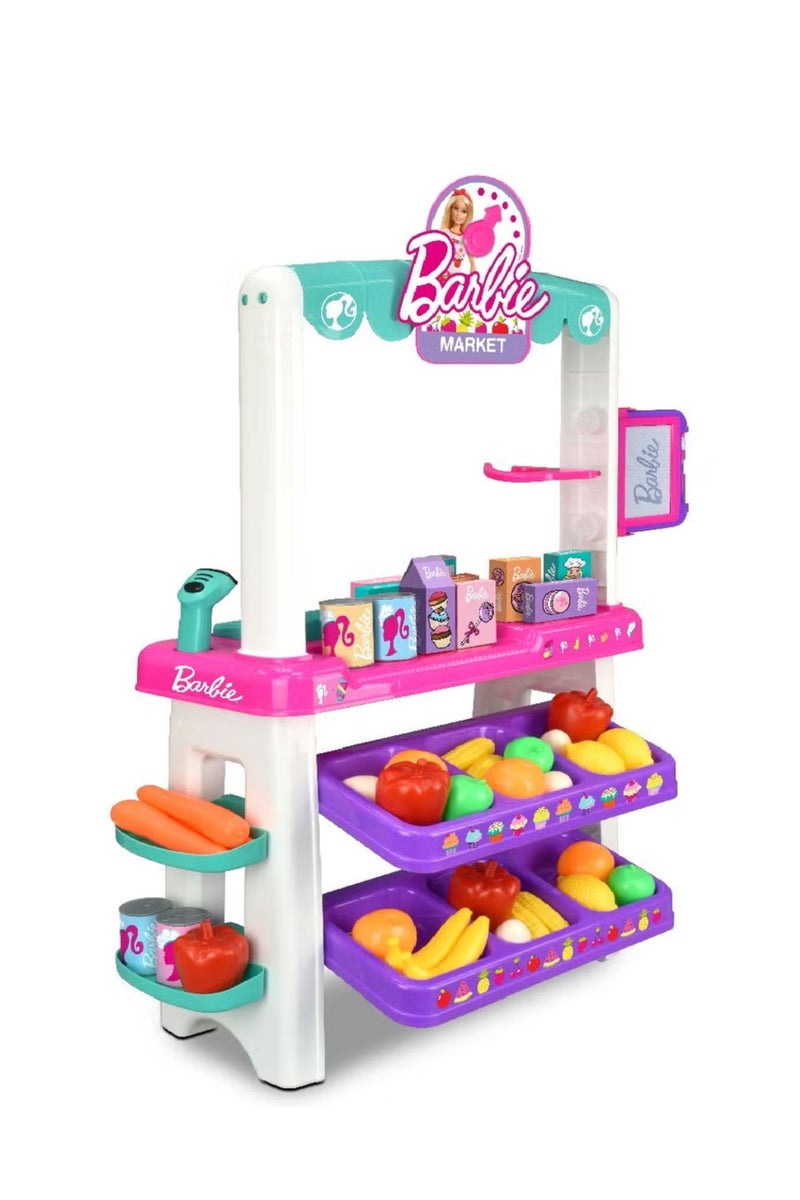 Barbie Supermarket Playset with Light & Sound, 55 Accessories - Image 1