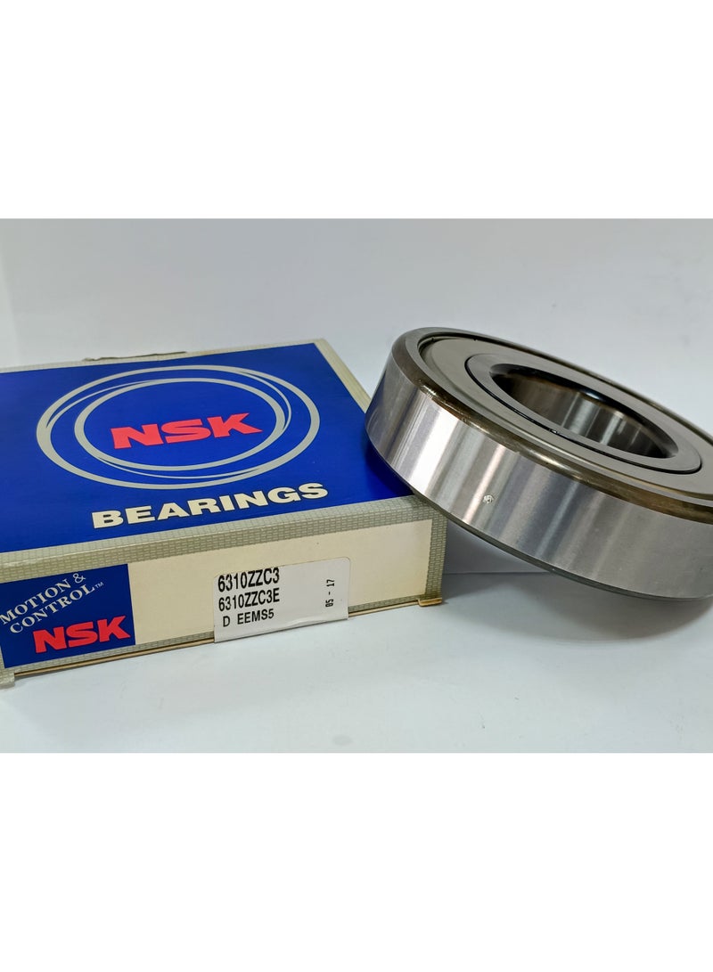 NSK رمان بلي أصلي NSK 6310ZZC3 - محمي بغطاء معدني - 50×110×27 مم - Image 2