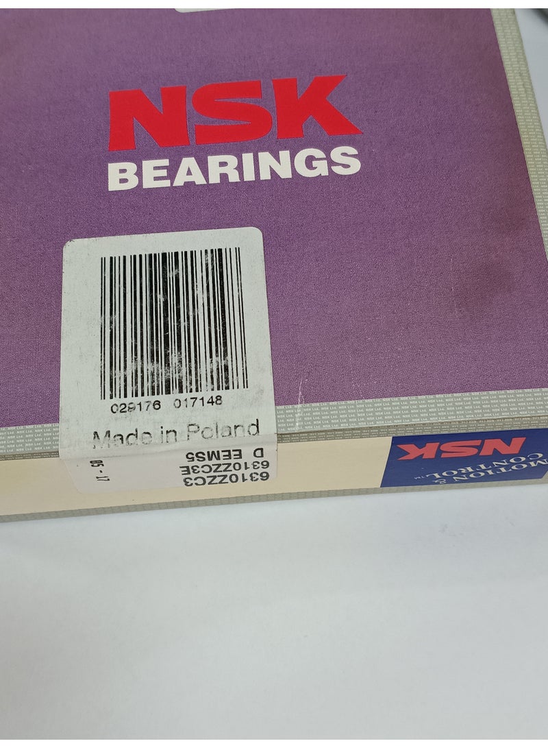 NSK رمان بلي أصلي NSK 6310ZZC3 - محمي بغطاء معدني - 50×110×27 مم - Image 4