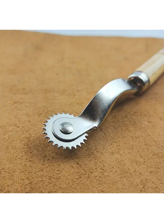 2pcs Metal Paper Punch Tool With Wooden Handle For DIY Crafts Wrapping - Image 4
