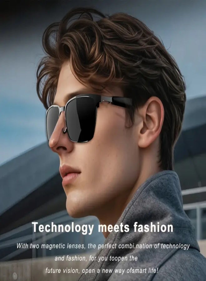 SG-20 Pro Smart Audio Glasses with Touch Control, Bluetooth 5.4, Built-in Microphone, Hi-Fi Stereo Sound, Type-C Fast Charging, Long Battery Life, Lightweight Design – Ideal for Business, Travel  Sports - Image 5