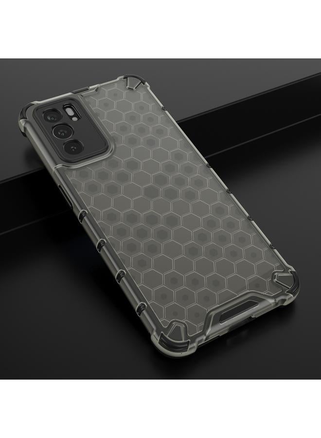 اس-توب جراب لهاتف OPPO Reno6 5G مصنوع من مادة PC Honeycomb المقاومة للصدمات + جراب واقٍ من مادة TPU - Image 2