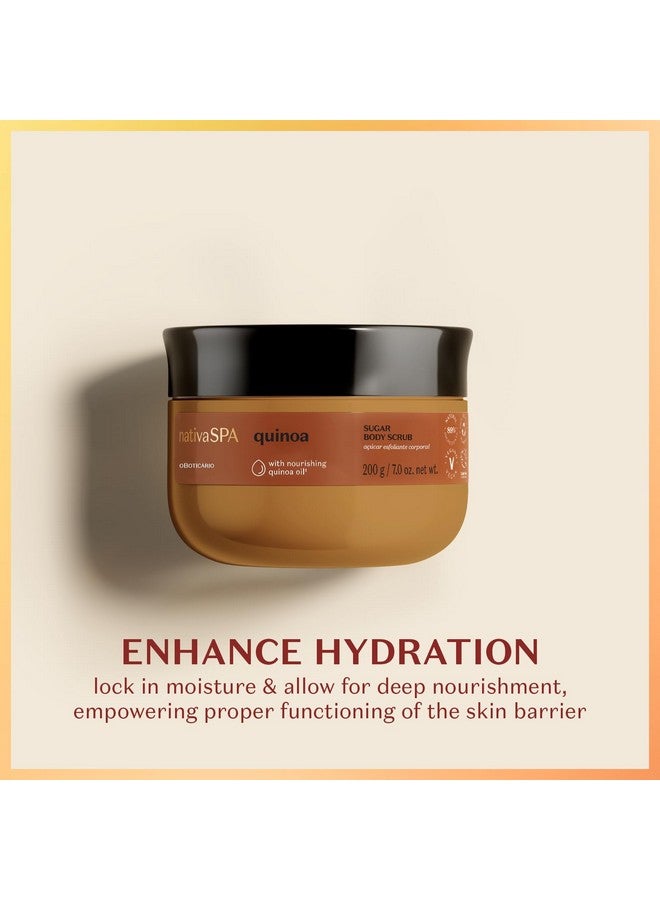 NATIVA SPA O BOTICÁRIO Nativa SPA by O Boticário Quinoa Sugar Body Scrub, Gentle Exfoliation & Skin Firmness Foot & Body Scrub, 7 Ounce - Image 2