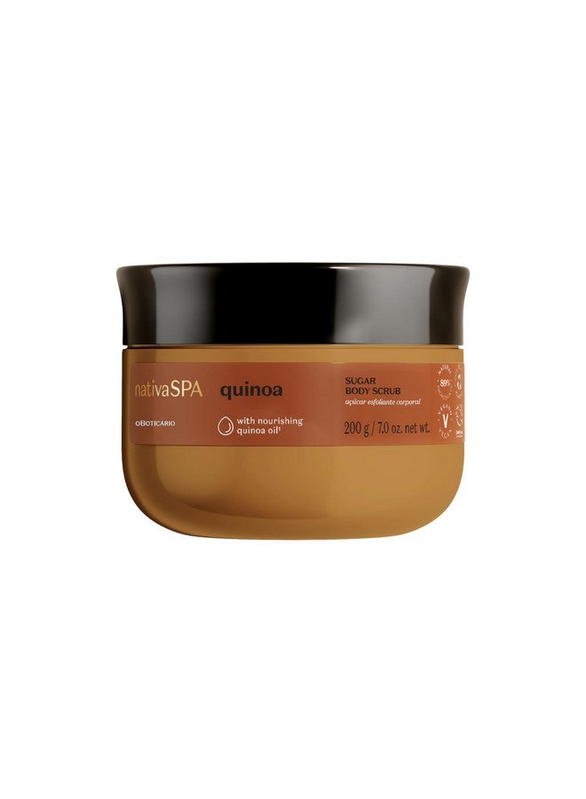 NATIVA SPA O BOTICÁRIO Nativa SPA by O Boticário Quinoa Sugar Body Scrub, Gentle Exfoliation & Skin Firmness Foot & Body Scrub, 7 Ounce - Image 1