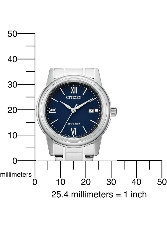 CITIZEN Women's Eco-Drive Women Silver Stainless Steel strap Strap - FE1220-89L
