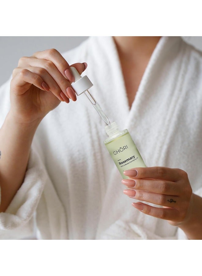 GHORI Rosemary, Mint & Biotin Fortifying Oil – 59ml – Natural Hair Growth Treatment for Thicker, Healthier Hair & Scalp Nourishment - Image 3