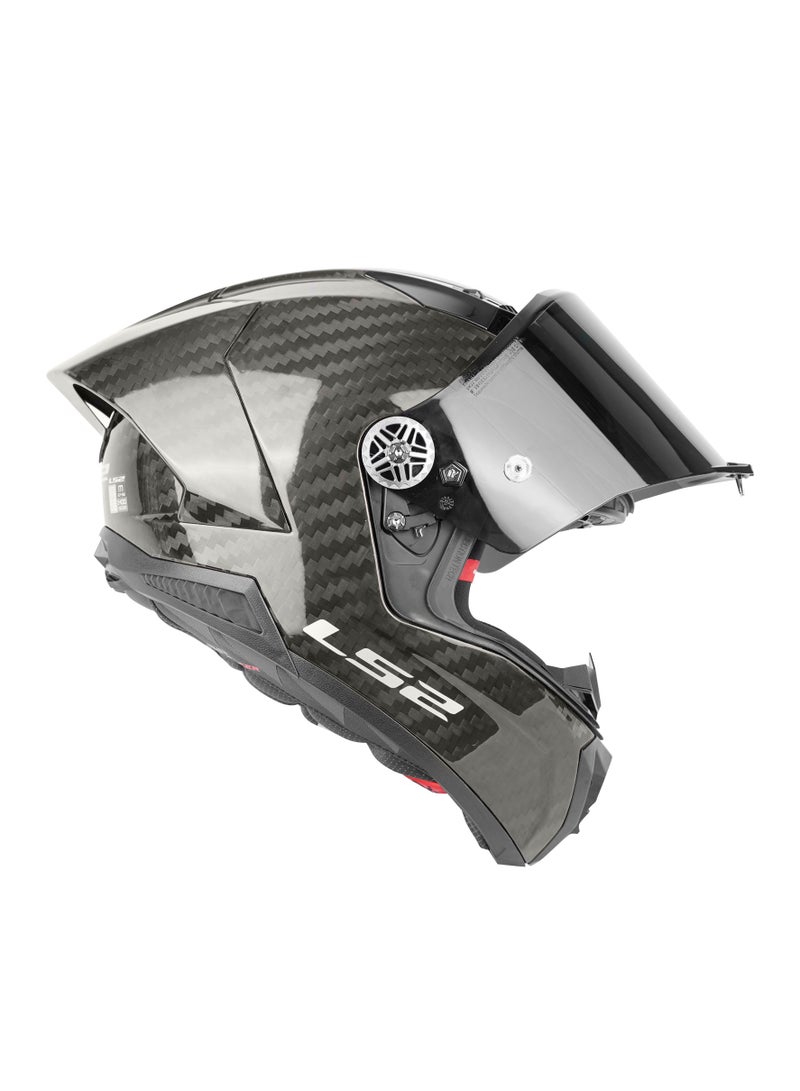 LS2 HELMETS FF805 Thunder Carbon GP Pro Solid Carbon 9K Premium Racing Helmet - 609296 - Image 1