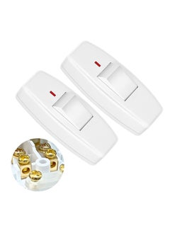 Inline Cord Switch, Rated 6A Lamp Cord Rocker Switch,for Lamp Inline On Off Switch for Small Appliance or Bedroom Table Lamp Desk 4 Pcs