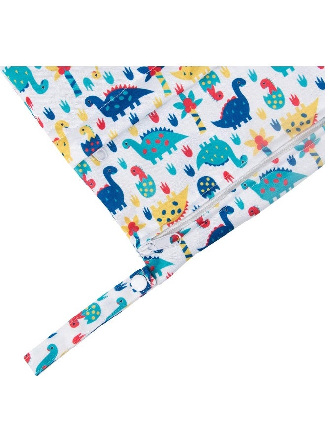 ALVABABY 2pcs Cloth Diaper Wet/Dry Bags|Waterproof Reusable with Two Zippered Pockets|Travel, Beach, Pool, Daycare, Soiled Baby Items,Yogaï¼ŒGym Bag or Wet Cloth Bag - Image 5