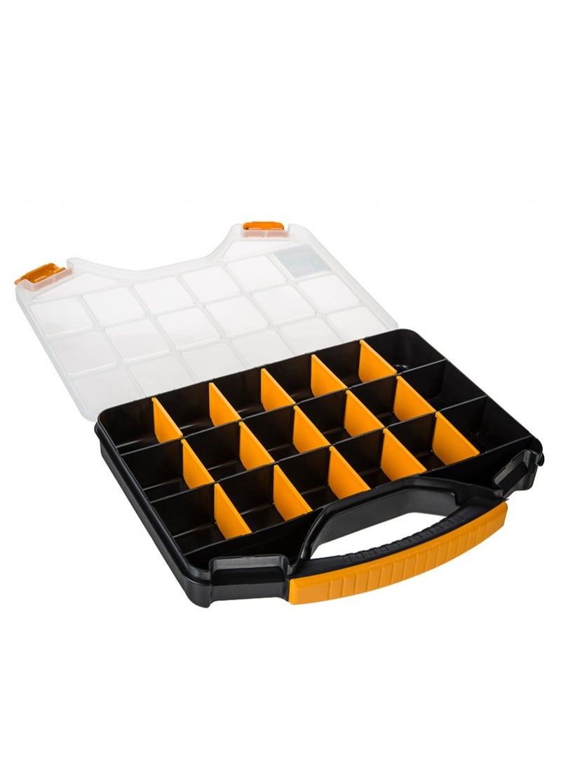 Mano ORG 13" Tools Organizer (326 mm x 257 mm x 48 mm) – High-Quality Plastic Case with 20 Versatile Dividers and Secure Plastic Lock - Image 5