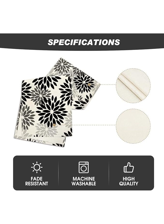 Intex Curtains House Intex Home Linen Velvet Floral Table Runner -  Luxe Textured Fabric For Dining, Special Occasions & Home Décor - Soft, Washable - 1 Piece  - Image 5