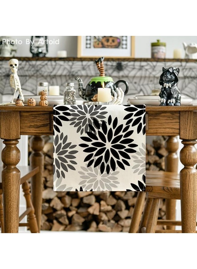 Intex Curtains House Intex Home Linen Velvet Floral Table Runner -  Luxe Textured Fabric For Dining, Special Occasions & Home Décor - Soft, Washable - 1 Piece  - Image 4