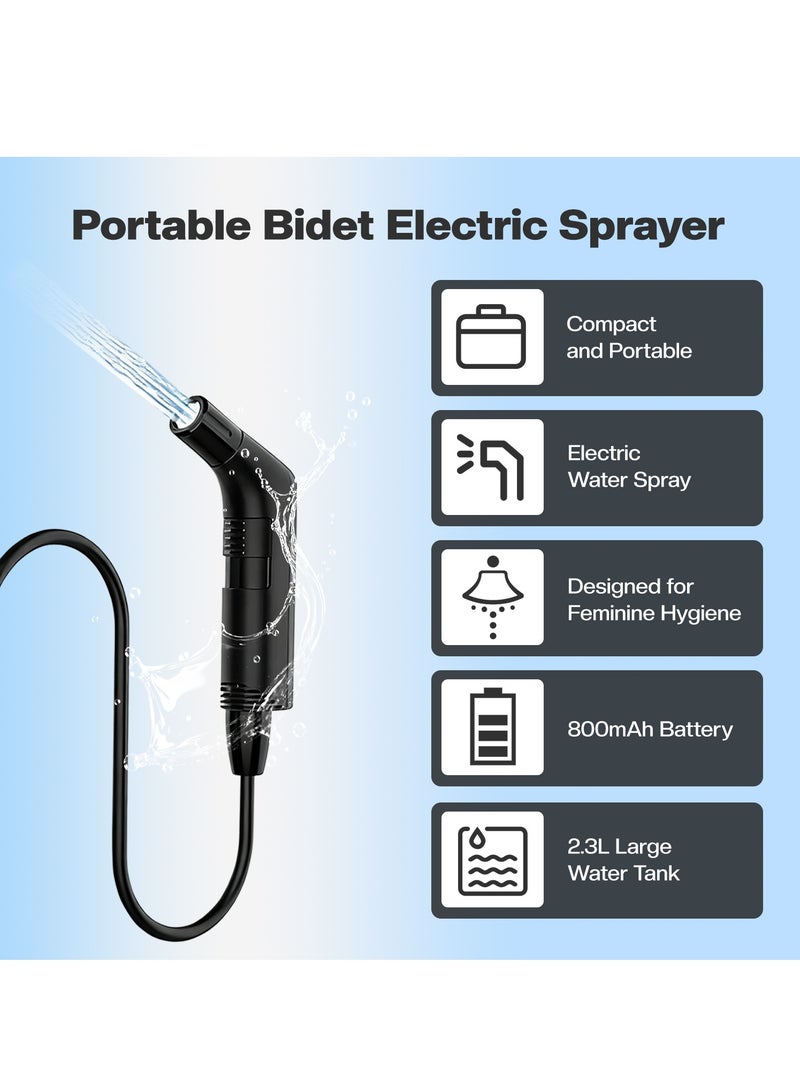 Necomi Portable Electric Sitz Bath Basin, Electric Rechargeable Handheld Personal Sitz Shower Head, Featuring a 2.3-Liter Water Tank, Multifunctional Personal Hygiene Solution for Travel, Home Use, Baby Care, Camping, and More - Image 2