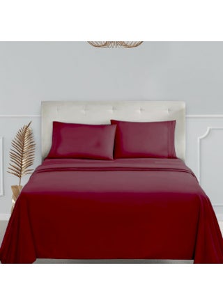 Clara Clark California King Sheets Set, Deep Pocket Bed Sheets for Cal King Size Bed - 4 Piece Bed Sheet Set, Extra Soft Bedding Sheets & Pillowcases, Burgundy Red Sheets Cal King - pzsku/ZABBF30C1544344D939FCZ/45/_/1728377866/a1dfb823-6e03-4eeb-b208-1f3ef3832a1b