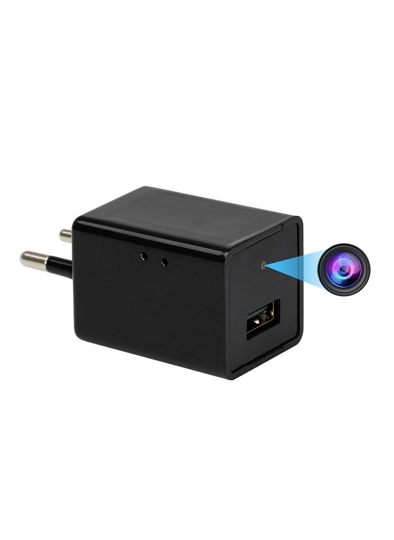 TECHNOVIEW Refurbished TECHNOVIEW Wired 1080p Charger USB Camera FHD Video and Audio Indoor Recorder Upto Motion Detection and Loop Recording Feature Support Upto 128GB Card Black  - Image 1