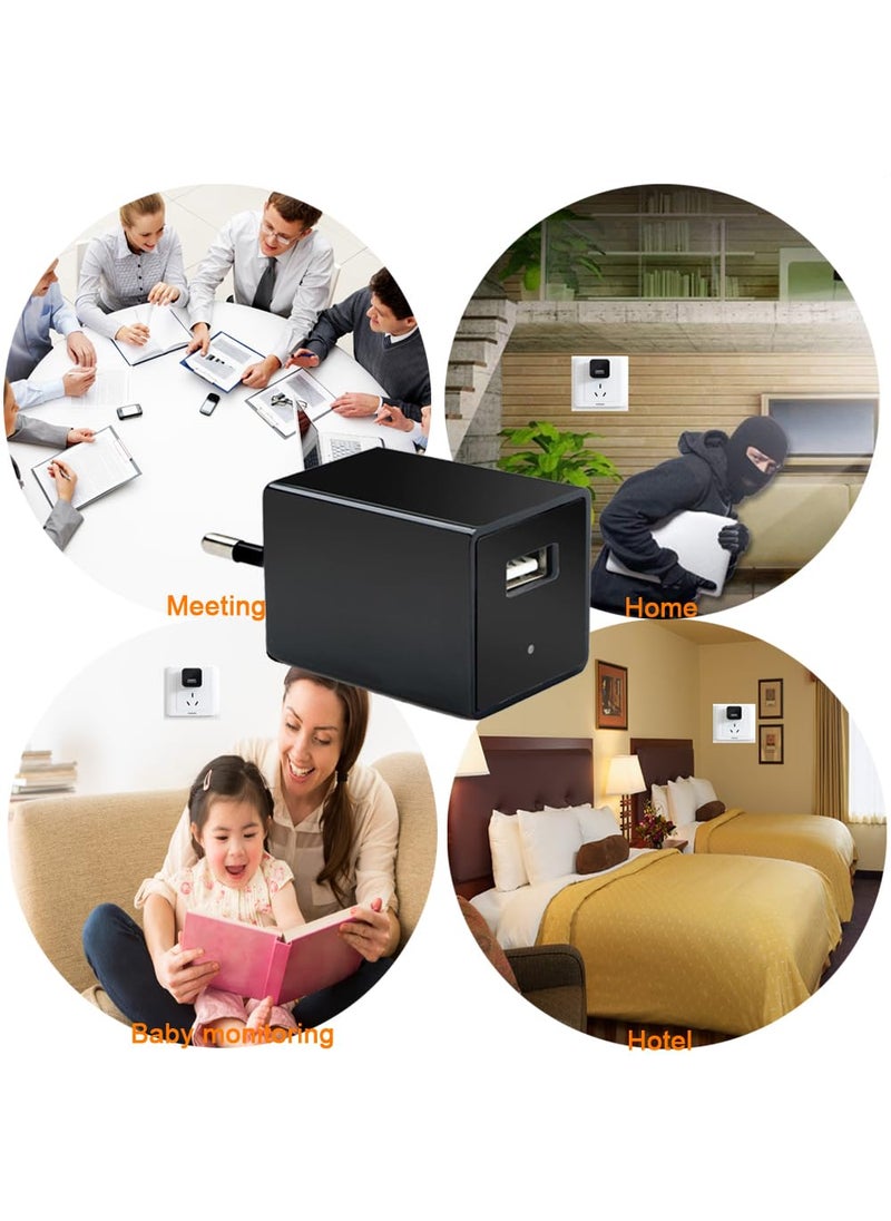 TECHNOVIEW Refurbished TECHNOVIEW Wired 1080p Charger USB Camera FHD Video and Audio Indoor Recorder Upto Motion Detection and Loop Recording Feature Support Upto 128GB Card Black  - Image 5