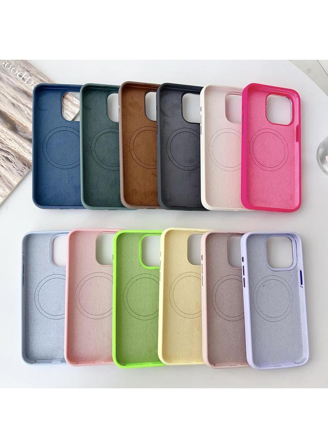 S-TOP Case For iPhone 16 Plus Metal Frame Liquid Silicone MagSafe Phone Case - Image 4
