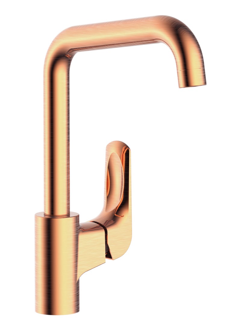 HESANIT HESANIT Elite Single Lever Kitchen Sink Deck Mounted Mixer Red Copper - 7005RC 