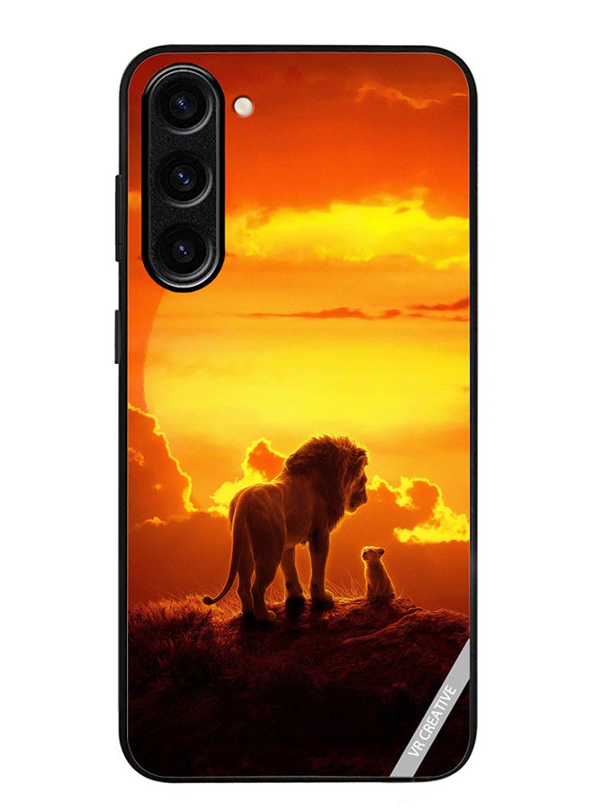 VR CREATIVE Protective Case Cover For Samsung Galaxy S23 FE Lion King Design Multicolour - Image 1