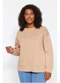 Beige Embroidery Detailed Knitted Sweatshirt with Fleece Inside TBBAW24AO00013. - pzsku/ZABBF7814BF2A393B19B6Z/45/_/1730941006/e44d430e-6807-4989-948f-d1ad48182c01