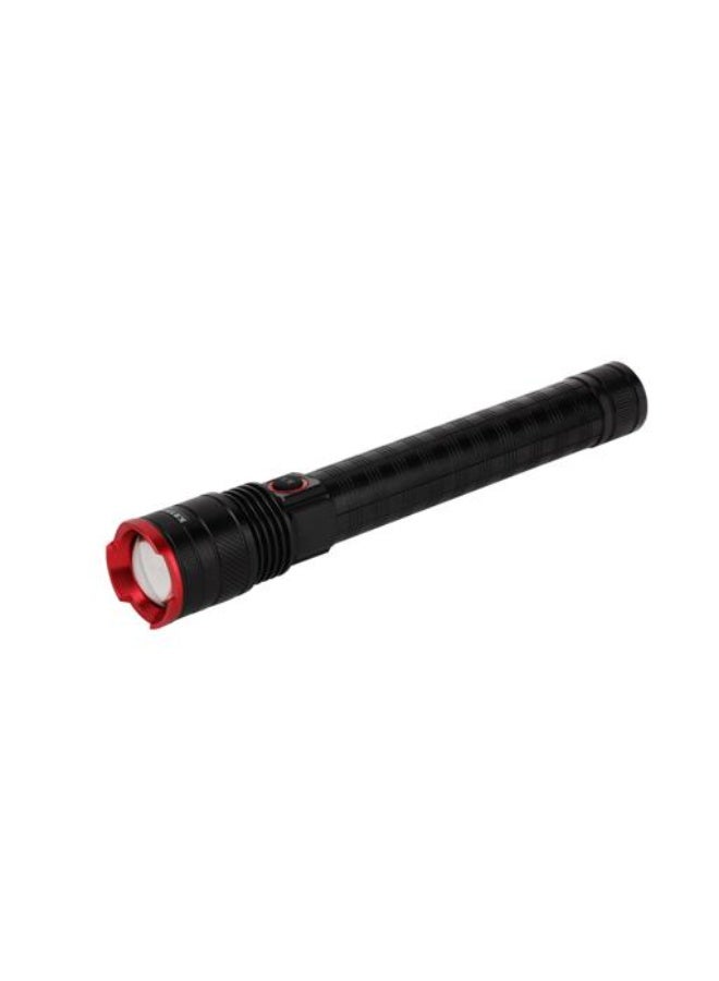 Krypton Zoomable LED Flashlight KNFL5443 | 2000 Lumens High Brightness | 6000mAh Rechargeable Battery | Aircraft Aluminum Alloy | Type-C Charging | SOS Mode | Portable Torch | Black - Image 2