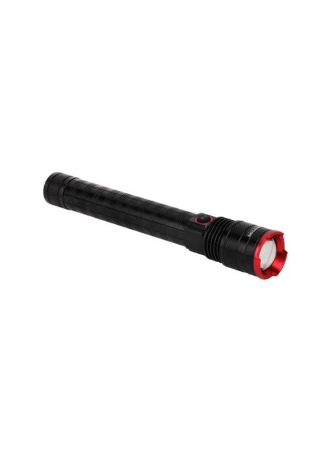 Krypton Zoomable LED Flashlight KNFL5443 | 2000 Lumens High Brightness | 6000mAh Rechargeable Battery | Aircraft Aluminum Alloy | Type-C Charging | SOS Mode | Portable Torch | Black - Image 5