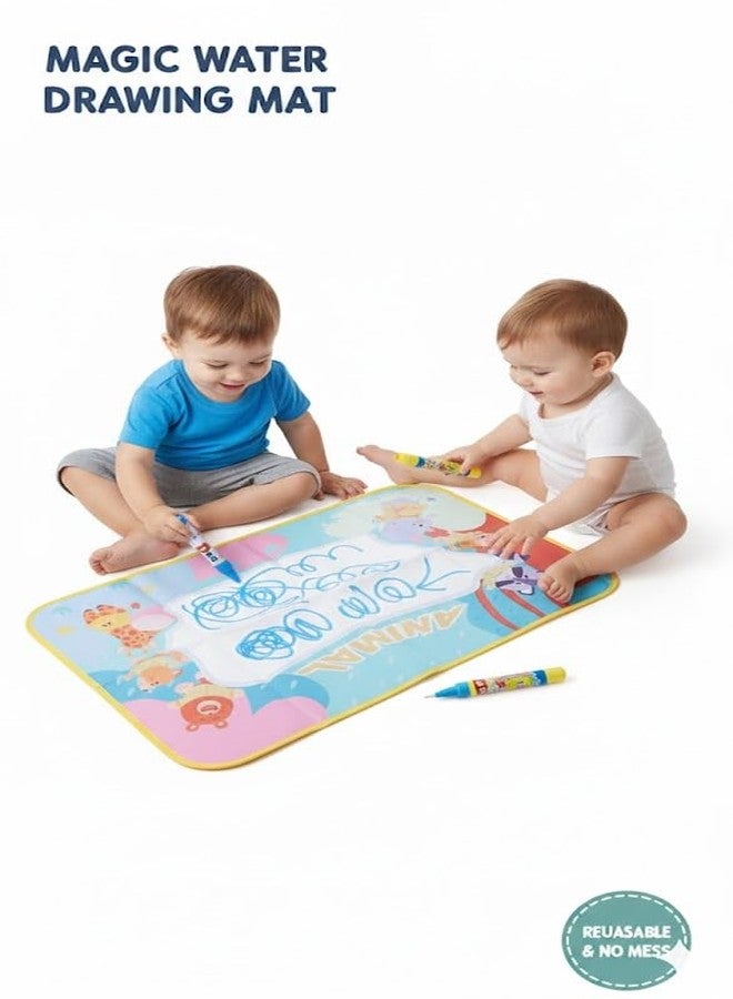 HITRUZ Magic Drawing Mat for Kids 3-7 Years | Mess Free Aqua Doodle Mat with Water Pen | Reusable Coloring & Writing Toy for Toddlers Boys & Girls | Water Painting Mat Gift - Image 2