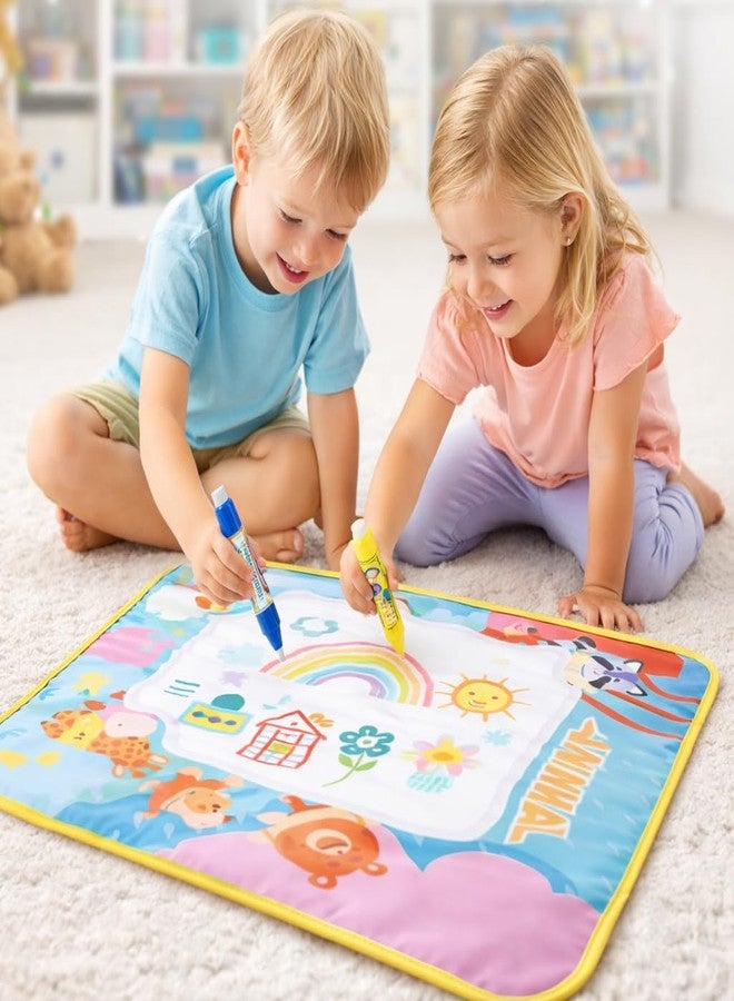 HITRUZ Magic Drawing Mat for Kids 3-7 Years | Mess Free Aqua Doodle Mat with Water Pen | Reusable Coloring & Writing Toy for Toddlers Boys & Girls | Water Painting Mat Gift - Image 3