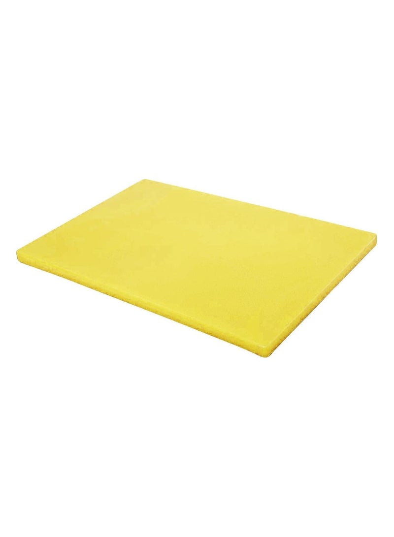 Chef Inox Professional Heavy Duty High-Density Polyethylene Cutting Board - 60 x 40 x 2cm Yellow - Image 1