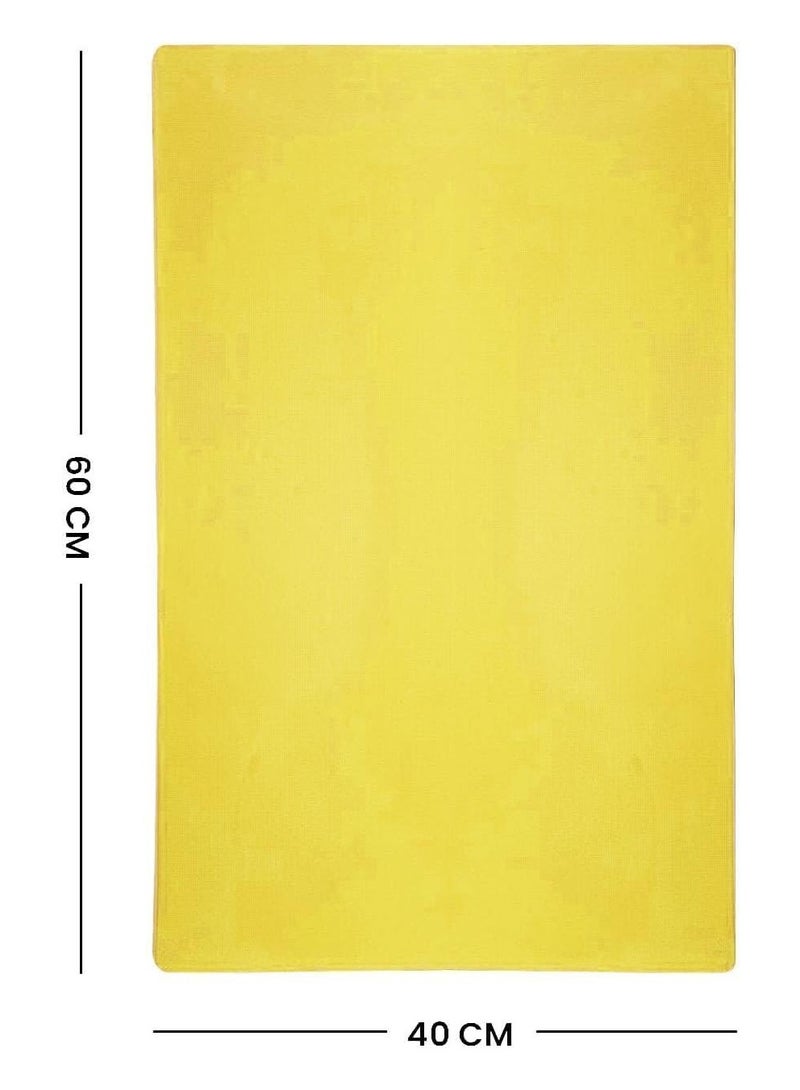Chef Inox Professional Heavy Duty High-Density Polyethylene Cutting Board - 60 x 40 x 2cm Yellow - Image 3