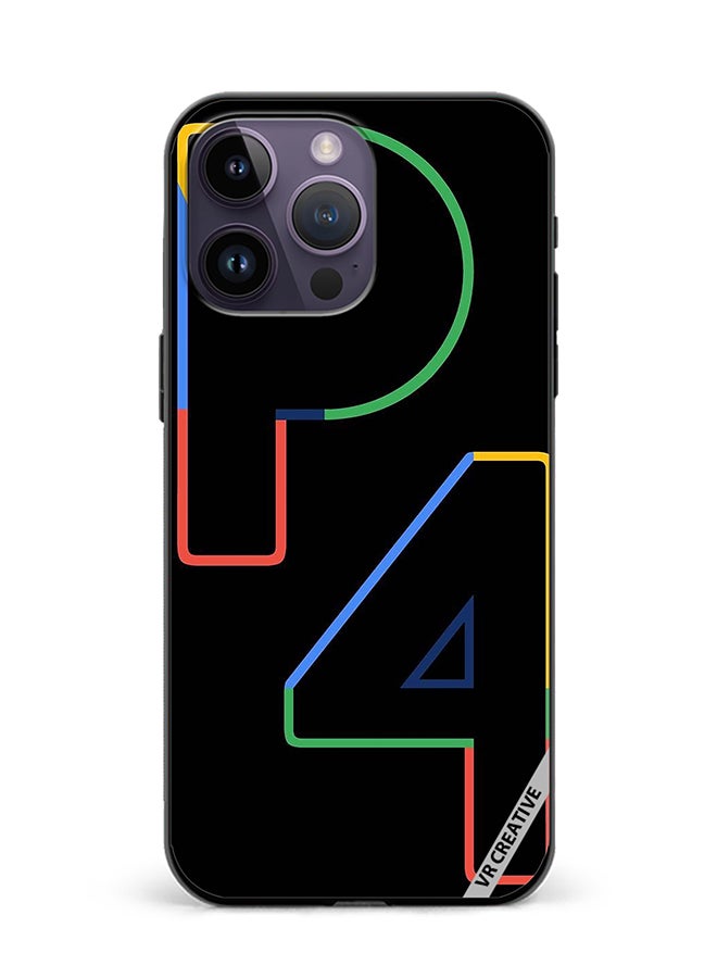 VR CREATIVE غطاء حماية لجهاز آبل آيفون 15 برو تصميم P4 متعدد الألوان - Image 1