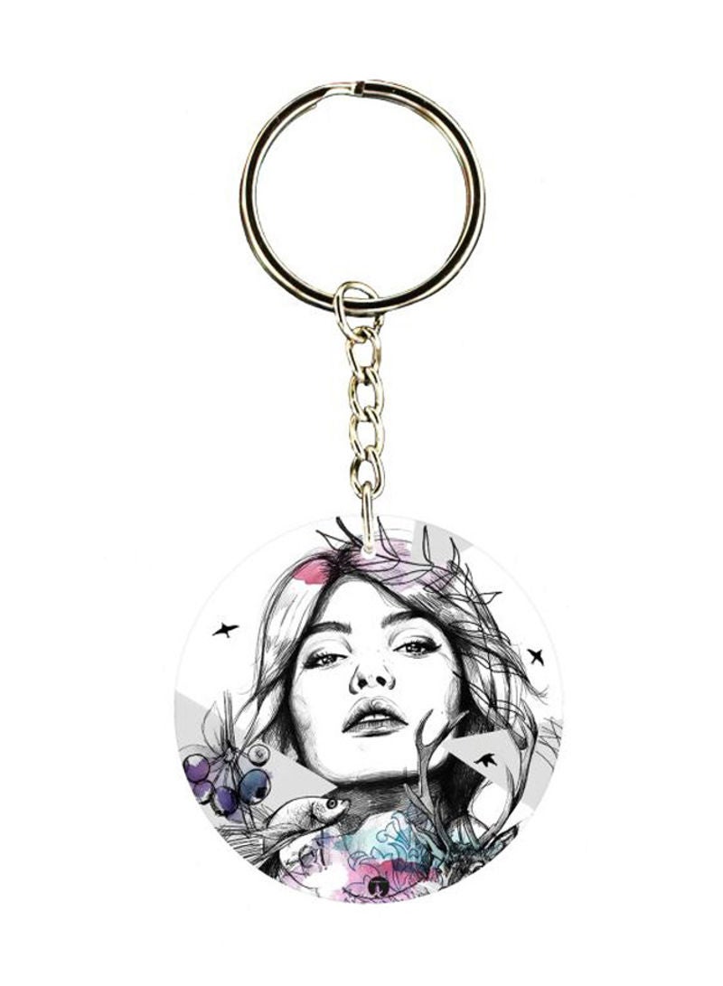 RKN Cartoon Printed Keychain